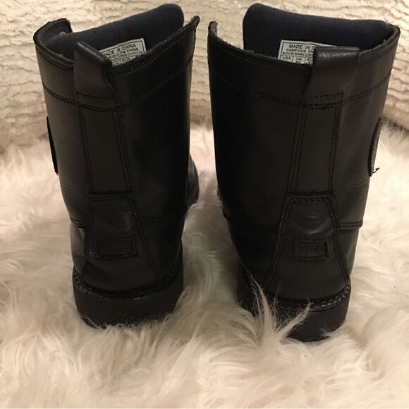 Leather Polo Ralph Lauren Logo buckle Boots( UNISEX) - Picture 5 of 10